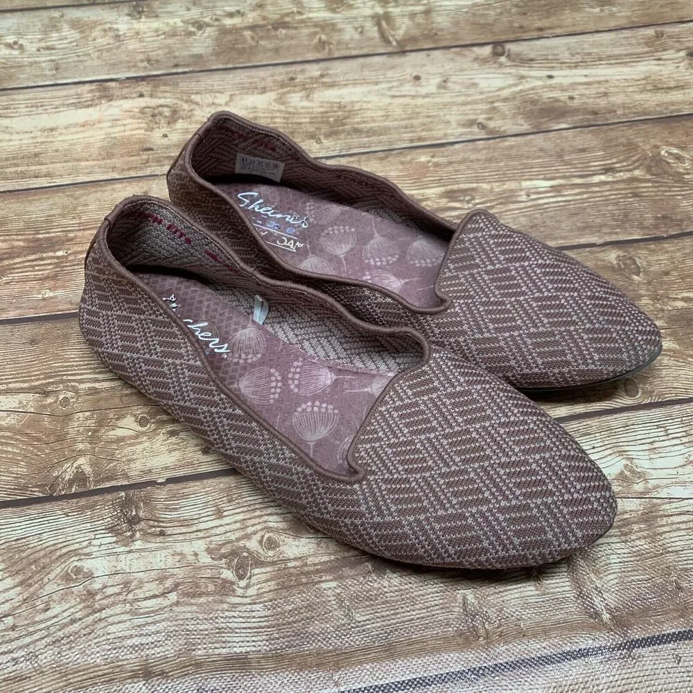 Skechers Women Flats Pink 8.5 38.5 Air Cooled Memory Foam‎ Pointed Toe